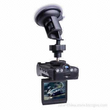Dual Lens Car Camera Recorder with 1,280 x 480 Video Resolution and AVI/JPG Formats